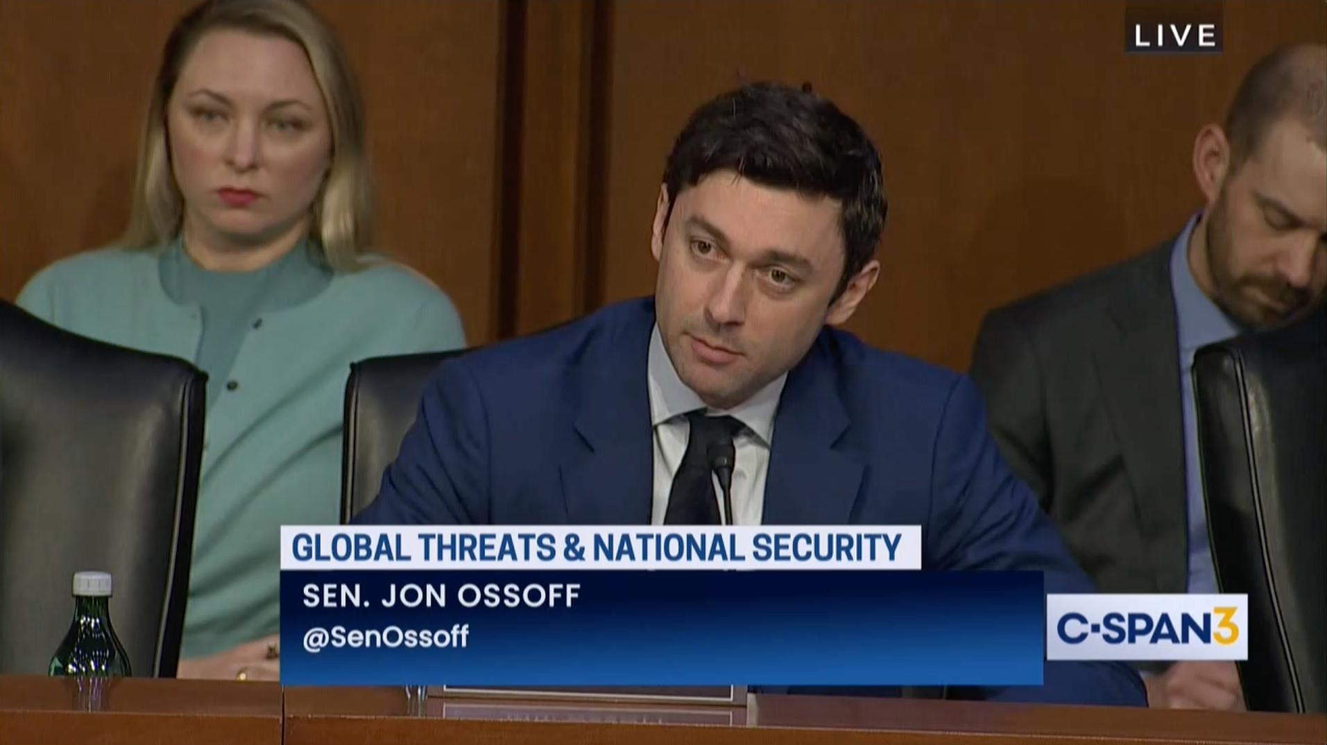 Watch Sen Ossoff Secures Commitment From Head Of National Security